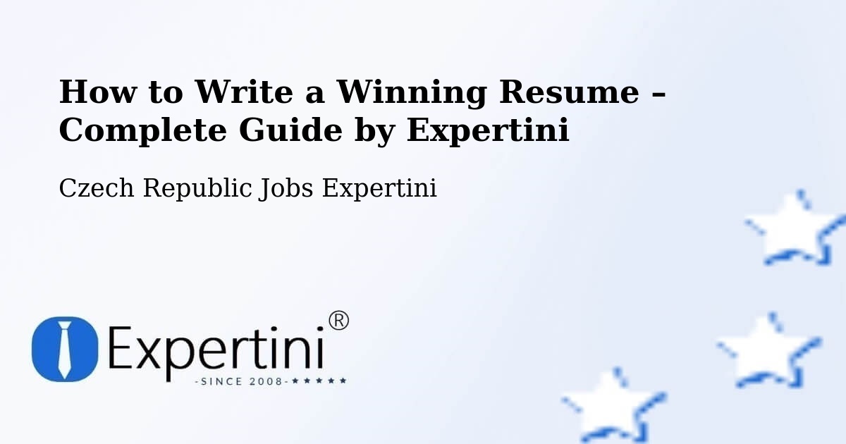 Resume Writing Guide for Job Seekers – Větřní - Větřní, Czech Republic Jobs Expertini